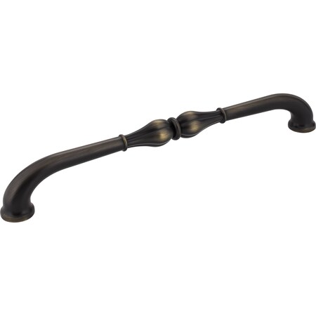 Jeffrey Alexander 12" Center-to-Center Antique Brushed Satin Brass Bella Appliance Handle 818-12ABSB